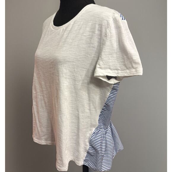 Broome St Kate Spade Blouse XL Womens Top Shirt Coastal Nautical Playful - Picture 1 of 7